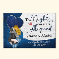 The Night Our Stars Aligned - Personalized Wrapped Canvas