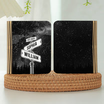 The Night We Met Couple Star Map Custom Name Street Sign - Personalized Book Lamp