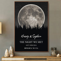 The Night We Met Custom Moon Phase - Personalized Poster