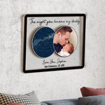 The Night You Became My Daddy New Dad Gift - Personalized Photo Wood And Acrylic Wall Art