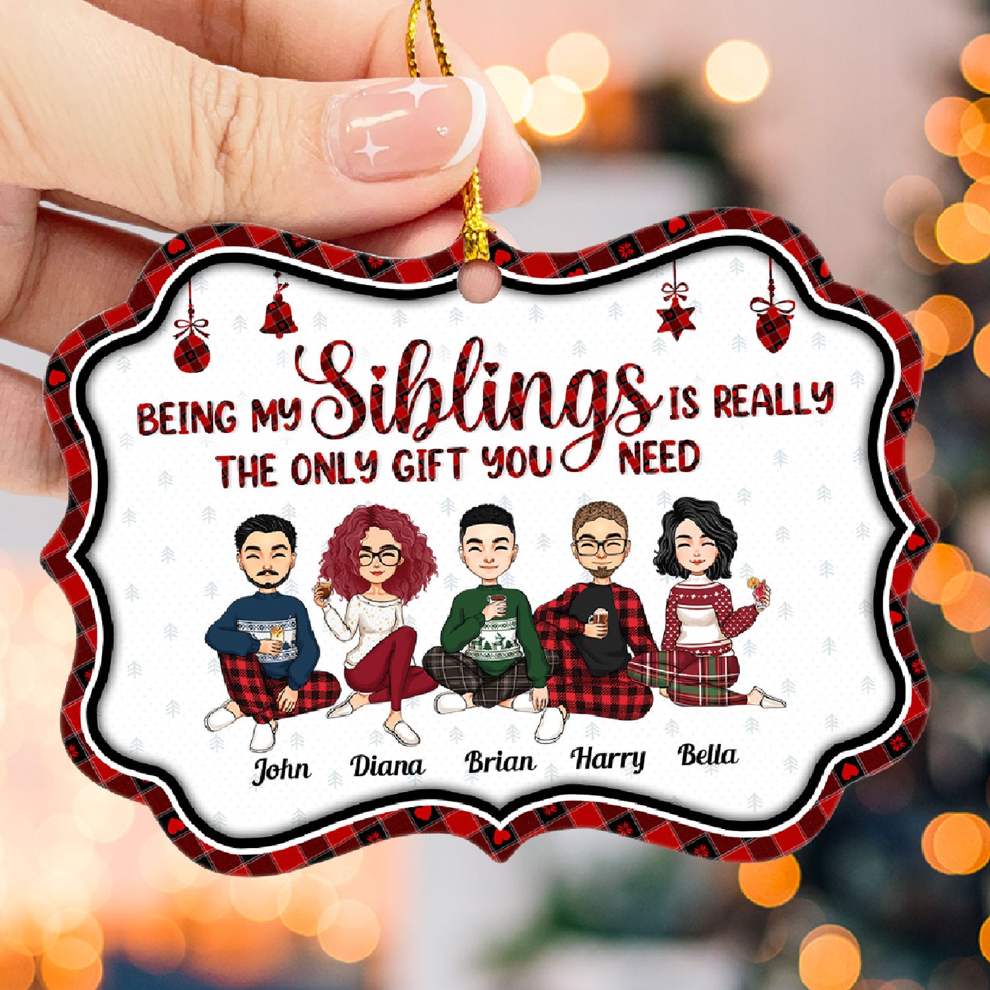 The Only Gift - Personalized Aluminum Ornament