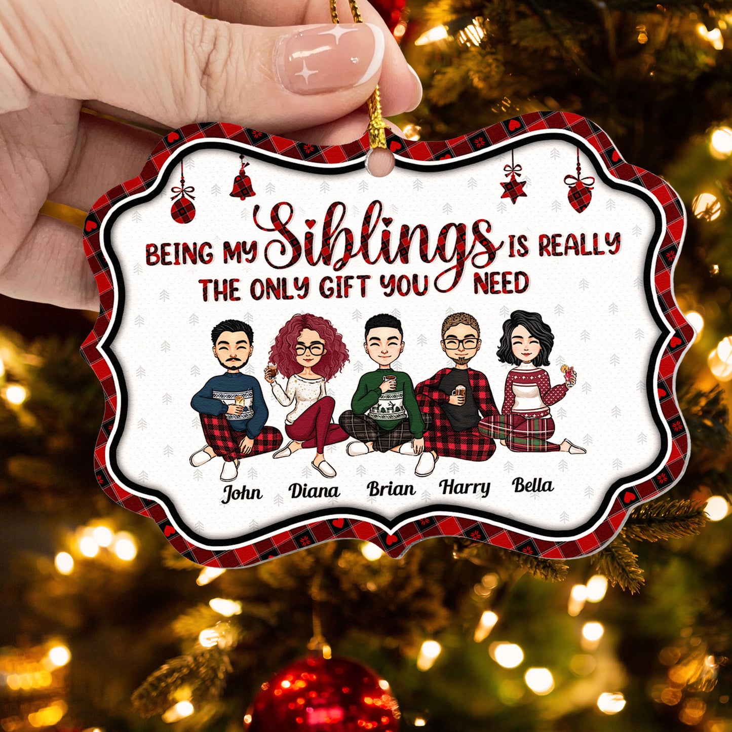 The Only Gift - Personalized Aluminum Ornament