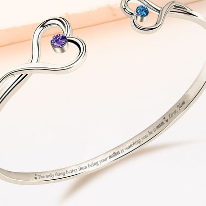 The Only Thing Better Than Being Your Mother - Personalized Heart Bracelet