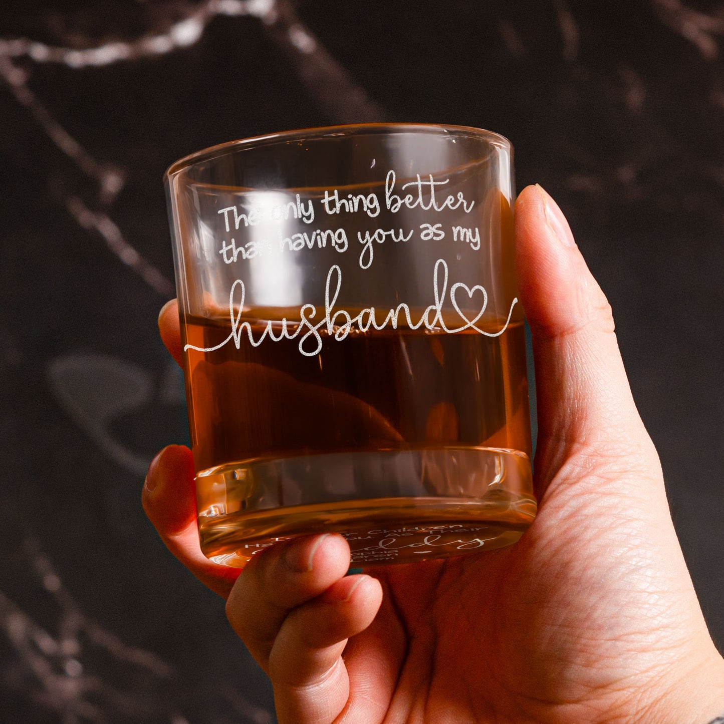 The Only Thing Better Than Having You As My Husband - Personalized Whiskey Glass