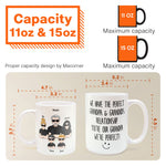 The Perfect Grandpa & Grandkid Relationship - Personalized Mug - Father's Day, Birthday Gift For Grandfather, Grandpa - From Grandkids, Grandchildren