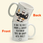 The Perfect Grandpa & Grandkid Relationship - Personalized Mug - Father's Day, Birthday Gift For Grandfather, Grandpa - From Grandkids, Grandchildren
