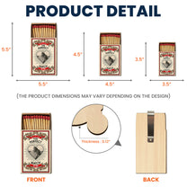 The Perfect Match - Vintage Photo Gifts For Couples - Personalized Wooden Photo Car Visor Clip