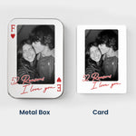 The Perfect Pair How Lucky Are We, Desk Game Night Idea For Couples - Personalized Playing Photo Cards With Metal Box