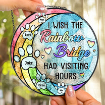 The Rainbow Bridge - Personalized Stained Glass Window Hanging Suncatcher