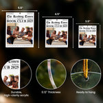 The Reading Times Book Club Newspaper - Personalized Acrylic Photo Ornament