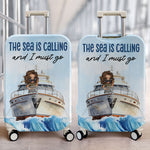 The Sea Is Calling Me - Personalized Luggage Cover