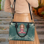 The Soul Of A Witch, The Fire Of A Lioness - Personalized Leather Bag