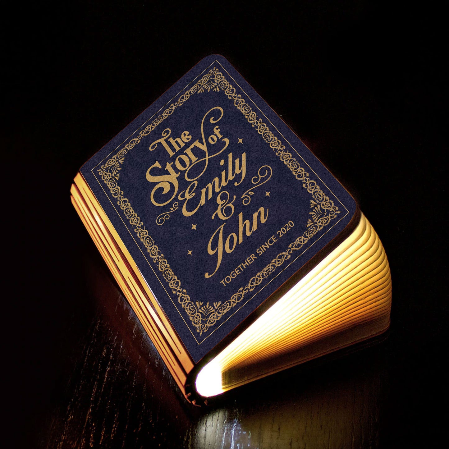 The Story Of Us - Personalized Book Lamp