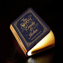 The Story Of Us - Personalized Book Lamp