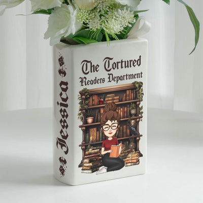 The Tortured Readers Department - Personalized Ceramic Book Vase