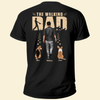 The Walking Dad - Personalized Back Printed Shirt