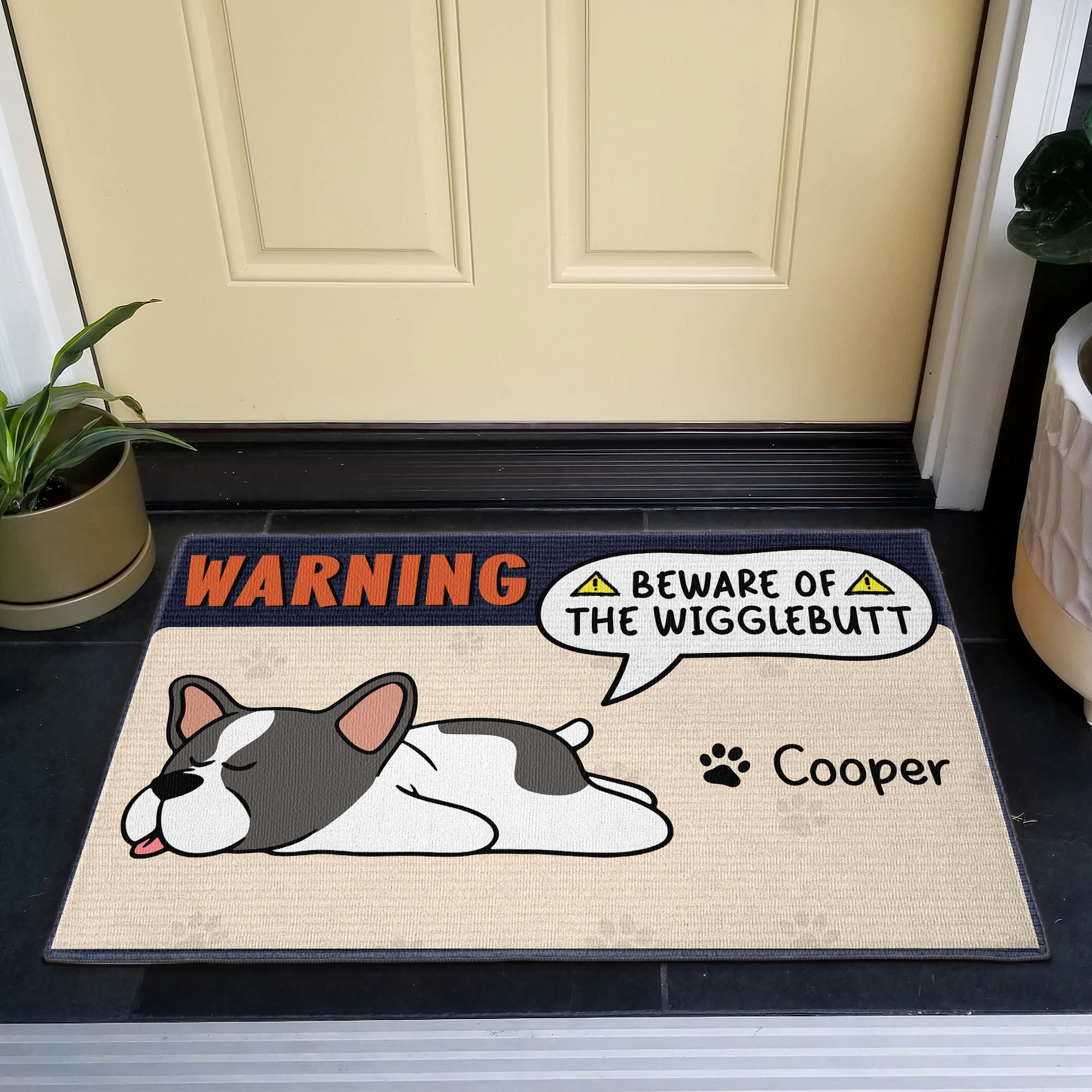 The Wiggle Butt - Personalized Doormat