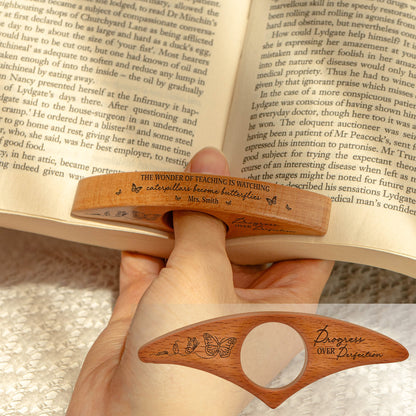 The Wonder Of Teaching - Hungry Caterpillar Teacher - Personalized Book Page Holder
