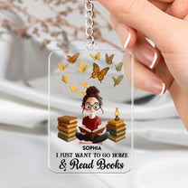 The World Belongs To Those Who Read - Personalized Acrylic Bookmark And Keychain Set