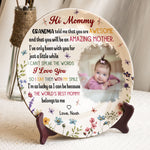 The Best Mommy Belongs To Me First Mom New Mom Gift - Personalized Ceramic Photo Plate