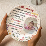 The Best Mommy Belongs To Me First Mom New Mom Gift - Personalized Ceramic Photo Plate