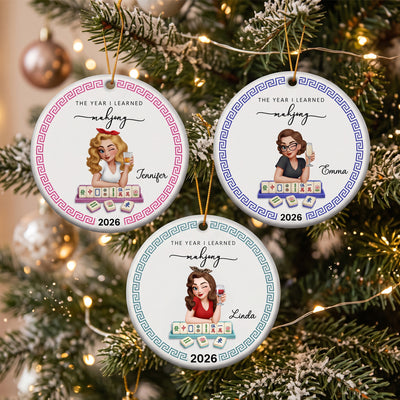 The Year I Learned Mahjong - Personalized Ornament
