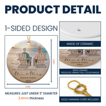 The Year We Became Mr. & Mrs. Couple Ornament - Personalized Ceramic Ornament