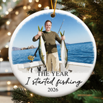 The Year With My Fishing Memories - Personalized Ornament