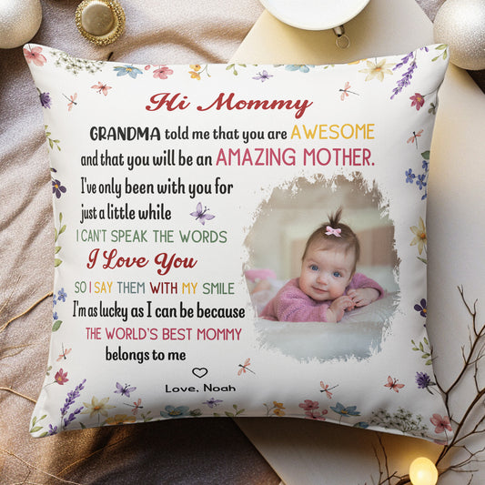 The-Best-Mommy-Belongs-To-Me-First-Mom-New-Mom-Gift--Personalized-Pillow-(Insert-Included)-1