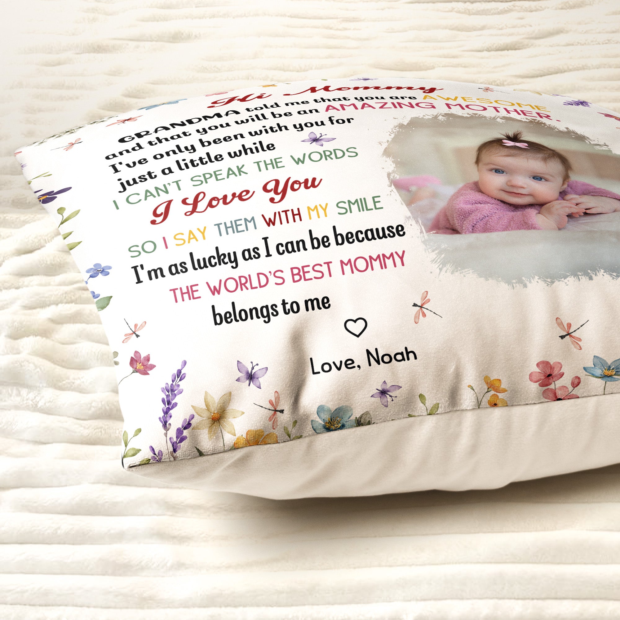 The-Best-Mommy-Belongs-To-Me-First-Mom-New-Mom-Gift--Personalized-Pillow-(Insert-Included)-3