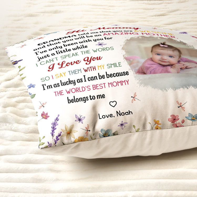 The-Best-Mommy-Belongs-To-Me-First-Mom-New-Mom-Gift--Personalized-Pillow-(Insert-Included)-3