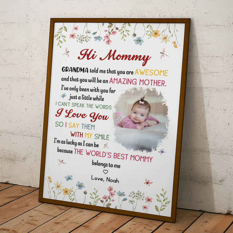 The-Best-Mommy-Belongs-To-Me-First-Mom-New-Mom-Gift-Personalized-Poster-4