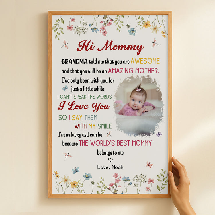 The-Best-Mommy-Belongs-To-Me-First-Mom-New-Mom-Gift-Personalized-Poster-5