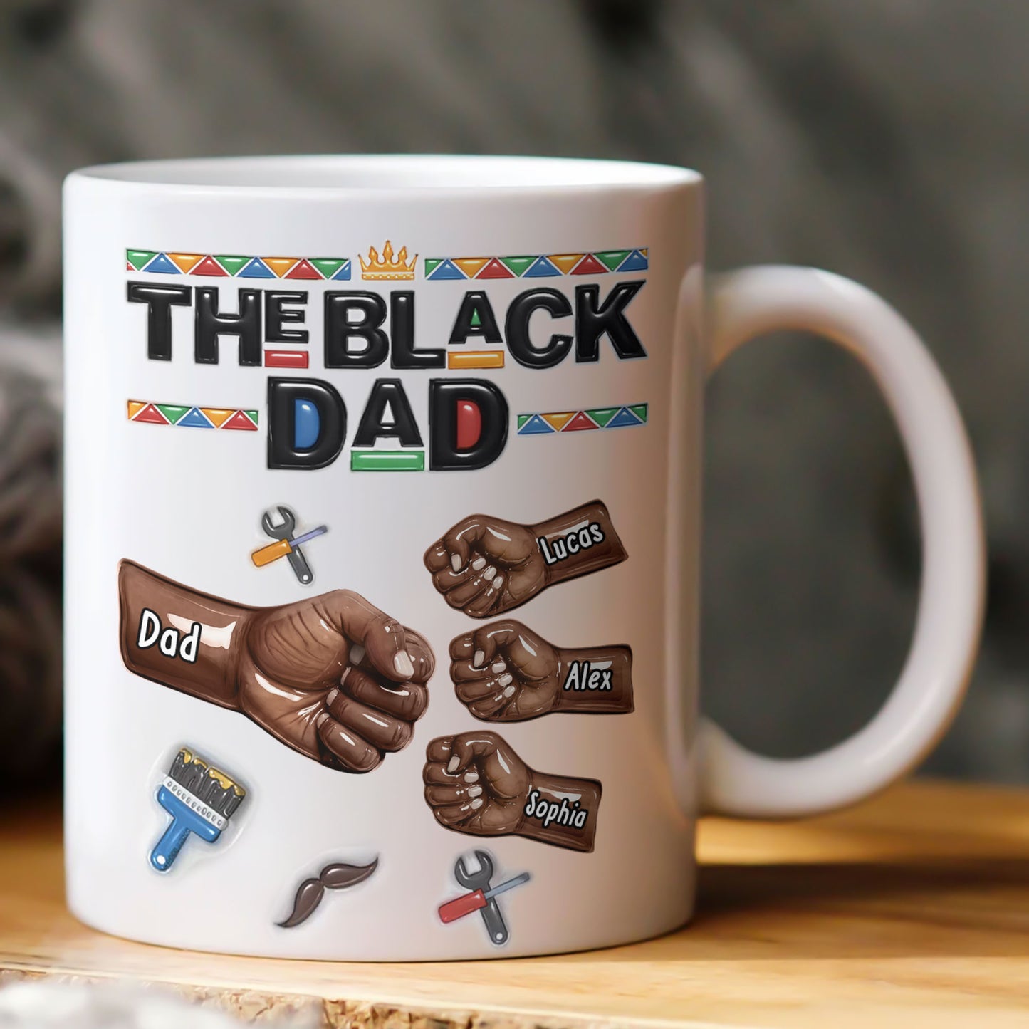 The-Black-Dad-Fathers-Day-Gift-For-Him-Dad-Husband-Personalized-Mug-1