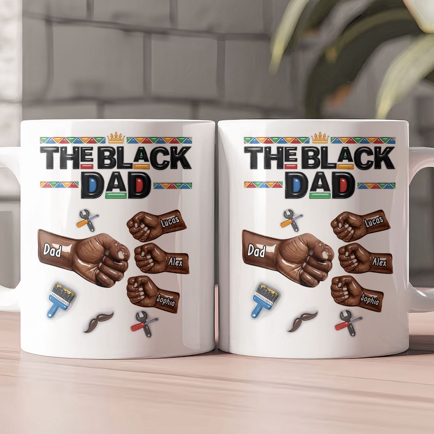 The-Black-Dad-Fathers-Day-Gift-For-Him-Dad-Husband-Personalized-Mug-2