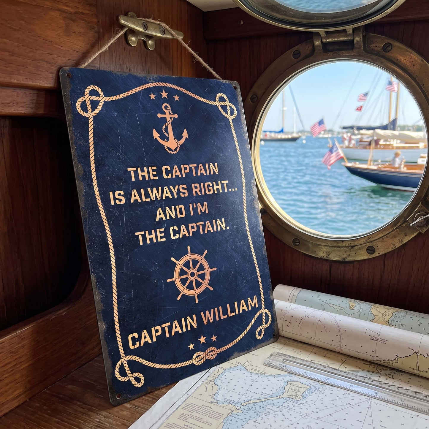 The-Captain-Is-Always-Right...-And-I'm-The-Captain-Custom-Name-Personalized-Metal-Sign-2