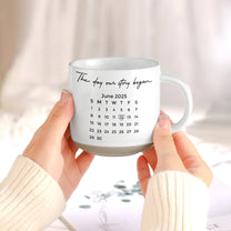 The_Day_Our_Story_Began_Custom_Photo_Watercolor_Personalized_Mug_5