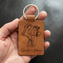 The-Day-You-Became-My-Dad-Sketch-Line-Art-Fathers-Day-Gift-For-Him-Personalized-Keychain-4
