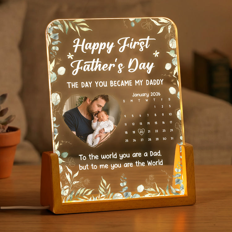 The-Day-You-Became-My-Daddy-1st-Father's-Day-Gift-Personalized-Night-Light-1