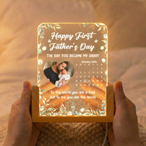 The-Day-You-Became-My-Daddy-1st-Father's-Day-Gift-Personalized-Night-Light-2