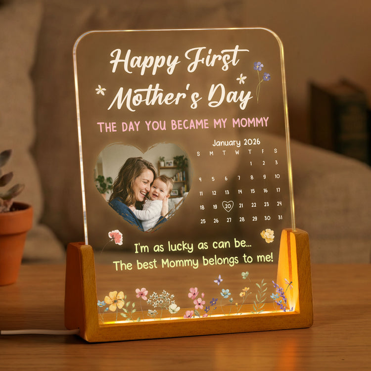 The-Day-You-Became-My-Mommy,-Daddy,-Grandma,-Papa-Custom-Calendar-Personalized-Night-Light-1