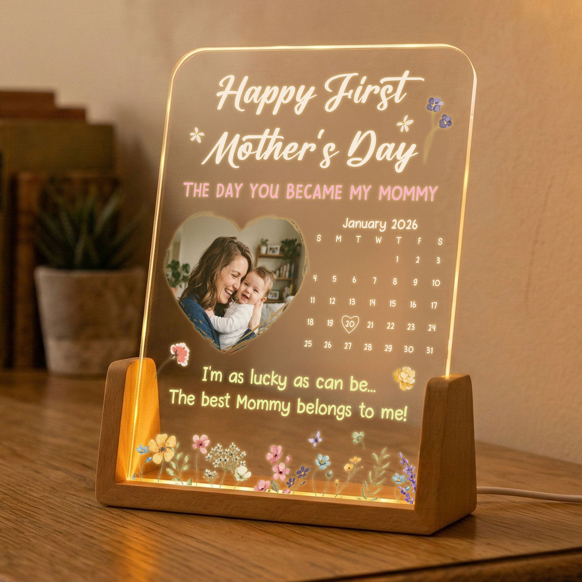 The-Day-You-Became-My-Mommy,-Daddy,-Grandma,-Papa-Custom-Calendar-Personalized-Night-Light-4