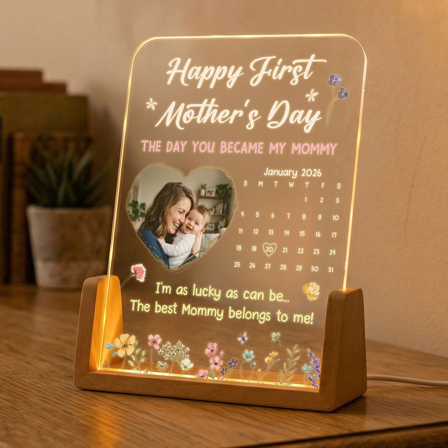 The-Day-You-Became-My-Mommy,-Daddy,-Grandma,-Papa-Custom-Calendar-Personalized-Night-Light-4
