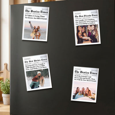 The Friendship Times - Upload Photo For Besties, Sisters - Personalized Magnet