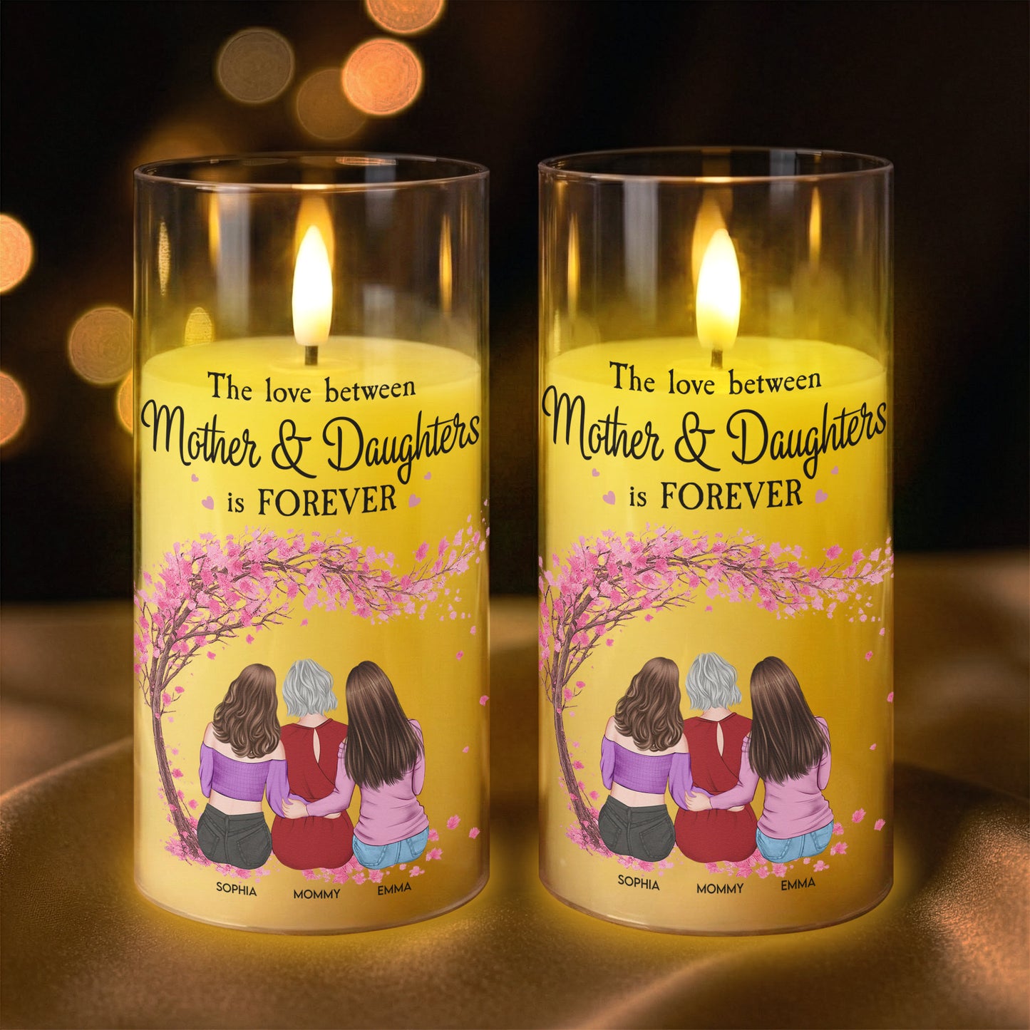 The-Love-Between-Mother-&-Daughters-Is-Forever-Personalized-LED-Candle-Light-2
