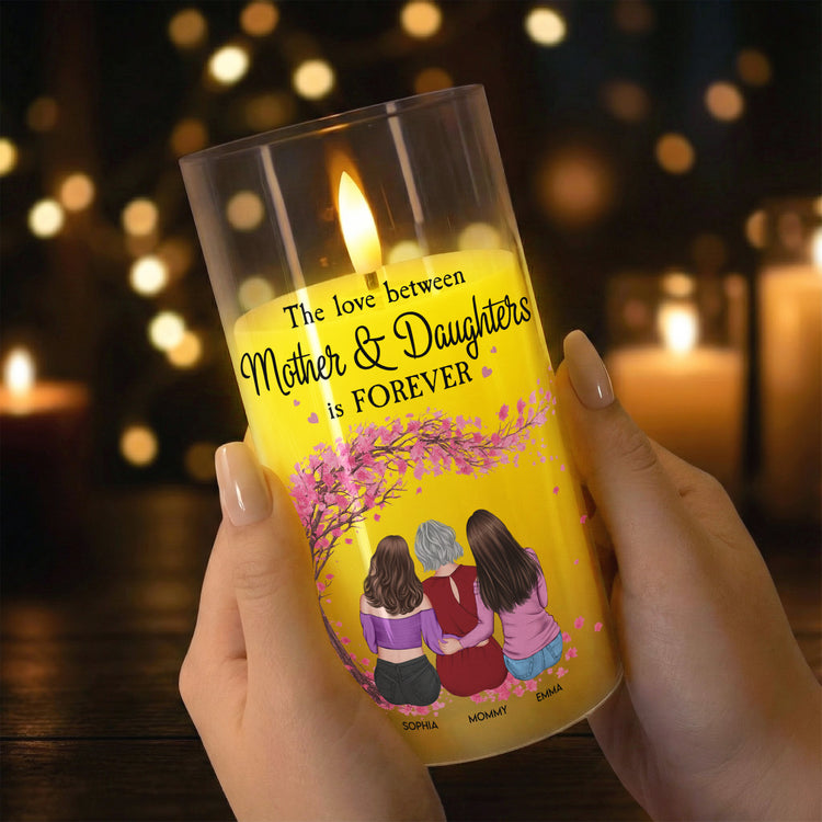 The-Love-Between-Mother-&-Daughters-Is-Forever-Personalized-LED-Candle-Light-4
