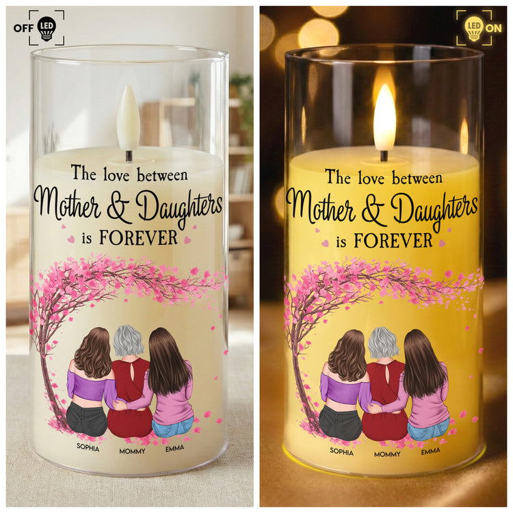 The-Love-Between-Mother-&-Daughters-Is-Forever-Personalized-LED-Candle-Light-5