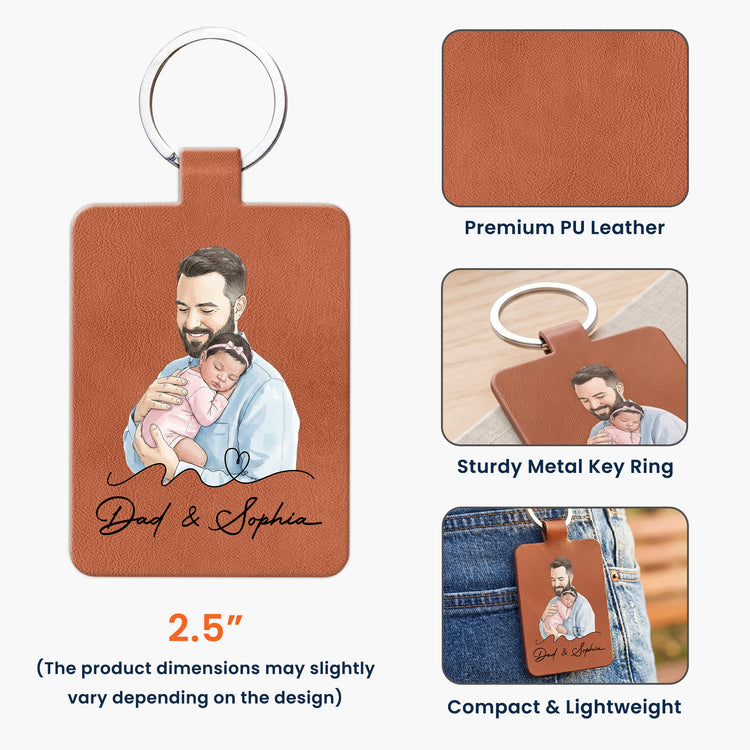 The-Moment-You-Became-My-Dad-Custom-Photo-Watercolor-Fathers-Day-Gift-Personalized-Keychain-6