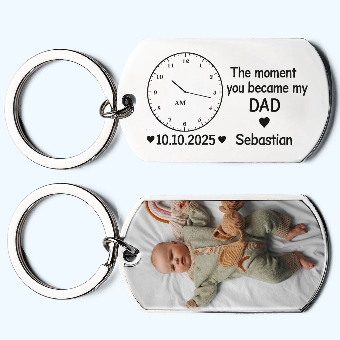 The_Moment_You_Became_My_Dad_Fathers_Day_Gift_For_New_Dad_Husband_Personalized_Keychain_1