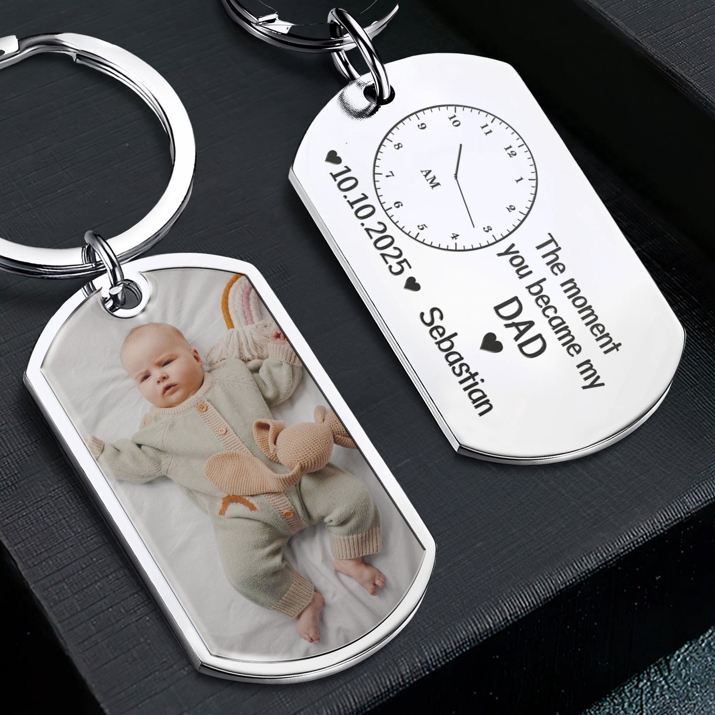 The_Moment_You_Became_My_Dad_Fathers_Day_Gift_For_New_Dad_Husband_Personalized_Keychain_4